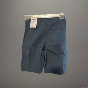 Boys Sz 12 Flex Wear Sonoma Waistband/Button Cargo Shorts Baron Blue - Picture 1 of 5