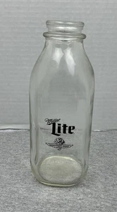 Botella de leche de vidrio Miller Lite Indianapolis Motor Speedway Indy 500 de colección - Imagen 1 de 3