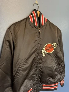 Vintage 70’s San Fransico Giants MLB Baseball Black Satin Jacket Size 40 USA - Picture 1 of 5