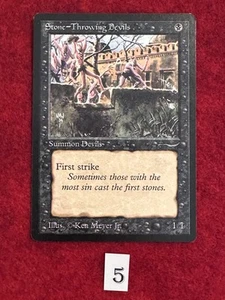 MTG - Arabian Nights - Stone- Throwing Devxls (Dark) NM/M. - Picture 1 of 2