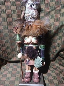  Holly Adler 16 in. Hollywood Collections Woodsman Nutcracker with Owl Hat - Picture 1 of 14