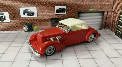 Matchbox Y-18 1937 Cord 812 In Red Loose Play With As A Child - Image 1 of 4
