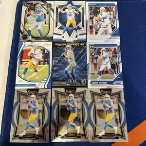 Lote de 9 tarjetas Justin Herbert Select Optic Donruss Absolute Los Angeles Chargers - Imagen 1 de 1