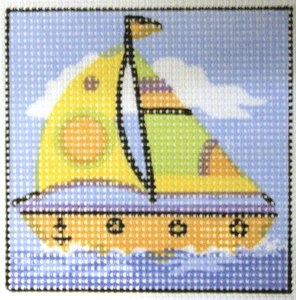 Sailing Yacht – easy-to-do beginners tapestry canvas - Picture 1 of 1