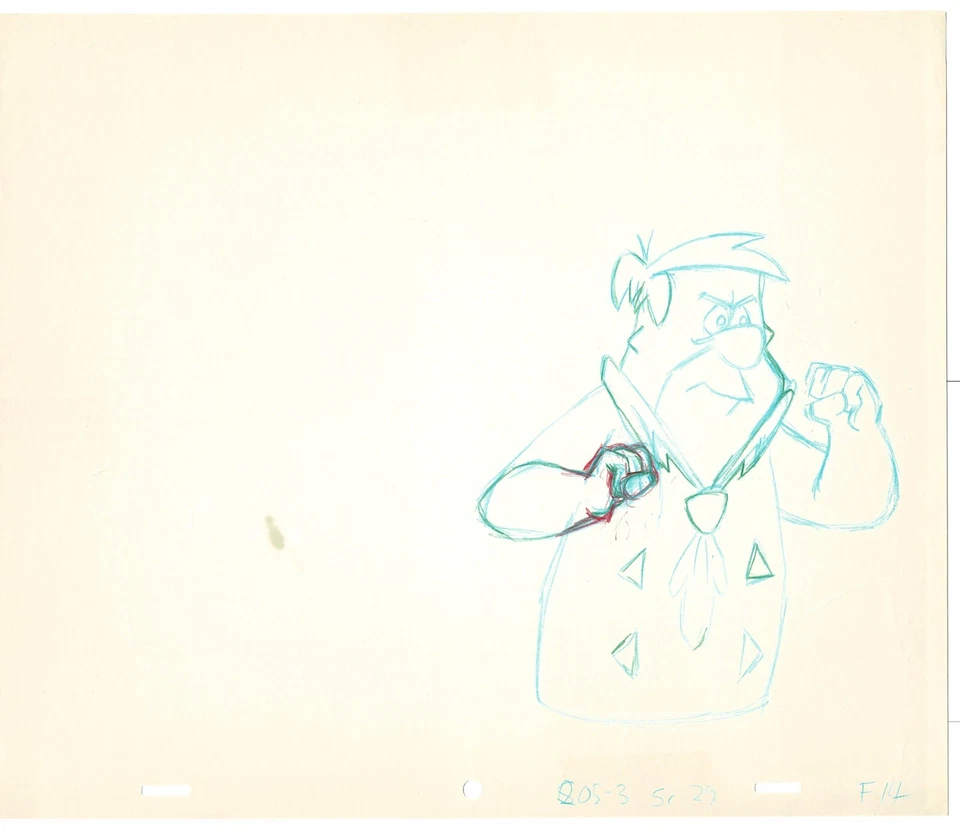 Picapiedra Frankenstones Animación Arte Celular Dibujo Hanna-Barbera 1980-1 A-03 Foto 1 de 1