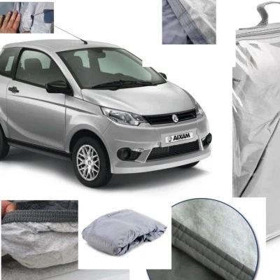 Telo Copriauto Telato Felpato Minicar Aixam City Pack anno 2019 Impermeabile Ant - Immagine 1 di 4