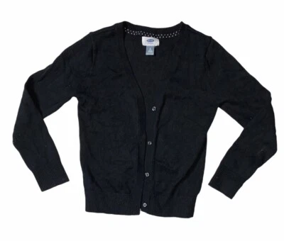 Usado - Cárdigan Antiguo Azul Marino Botón Frontal Niñas (Talla M/8) Foto 1 de 4