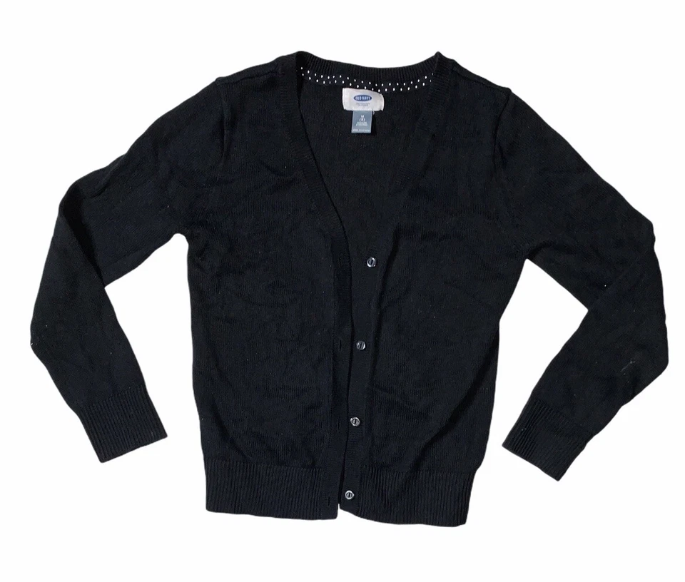 Usado - Cárdigan Antiguo Azul Marino Botón Frontal Niñas (Talla M/8) Foto 1 de 4