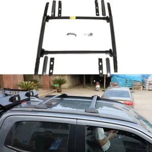 4pcs Roof Rack Cross Bar Fits For ISUZU D-MAX 2020-2023 Luggage Rails Bars Black - Picture 1 of 8