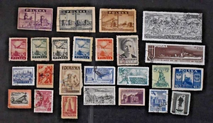 Lot 25 Ca. Briefmarken Polen 1940-1950 - gebraucht/sehr schön - Bild 1 von 7