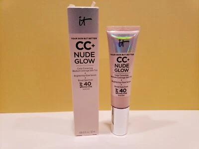It Cosmetics~CC + Nude Glow Color Correcting Medium Coverage~Fair Porcelain 6/26 - Image 1 of 3