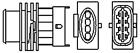 Magneti Marelli OEM Lambda Sensor For OPEL Astra G Combo Tour Corsa C 855375