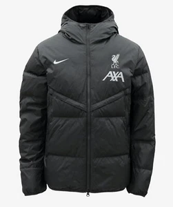 Nike Men Liverpool FC STRIKE Storm Jacket Black Hoody Jersey Shirt FD7140-061 - Picture 1 of 11