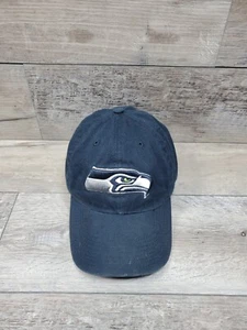 '47 Brand Strapback Hat Adult One Size Blue Seattle Seahawks NFL Football Logo☆ - Picture 1 of 11