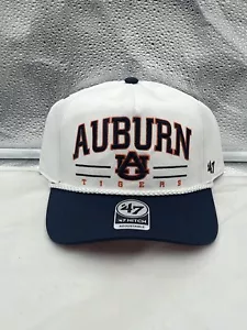 Auburn Tigers NCAA '47 Marke weiß TT Anhängerkupplung Seil verstellbar Druckknopflasche Mütze - Bild 1 von 5