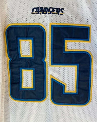 NFL San Diego Chargers Antonio Gates #85 Jersey Football RBK NFL Players Size 52 Cover