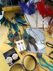 Costume Jewellery Beads Feathers Stones Spares Repairs Bundle Make Your Own Book