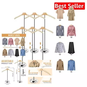 Ergonomic Clothing Display Stand Set - Height Adjustable for Various Styles - Picture 1 of 8