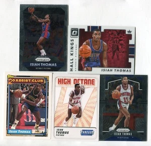 Lotto 5 carte basket Isiah Thomas HOF DETROIT PISTONS INDIANA (LOTTO 5) - Foto 1 di 1