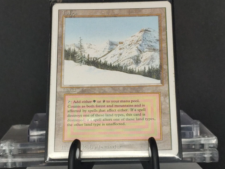 MTG Taiga Revised Edition Regular Rare Light Play - Image 1 of 4