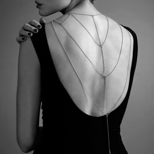 Bijoux Indiscrets Nickel Free Magnifique Back And Cleavage Body Chain Jewellery - Picture 1 of 2