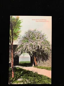 1911 RPPC Arco in pietra e ponte EG, RI diviso retro postato - Foto 1 di 2