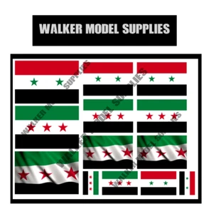 1:35 scale Syria flags on 100% cotton canvas. model/diorama military - Picture 1 of 1