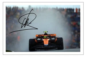 Lando Norris signiertes Autogramm 6x4 Zoll FOTO Geschenk Vordruck Formel 1 McLaren - Bild 1 von 2