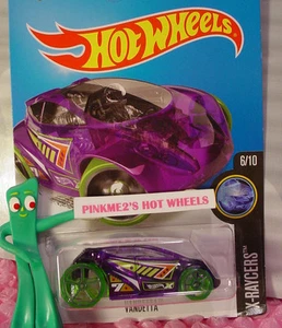 2016 Hot Wheels VANDETTA #16 ✰Trans Purple; 7; oh5 green✰X-Raycers✰Case B - Picture 1 of 2