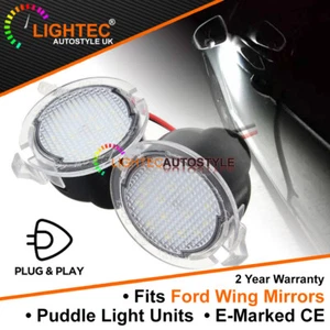 For Ford Ranger 2x 18 SMD LEDs Under Mirror Puddle Lights Canbus Error Free UK - Picture 1 of 6