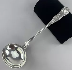 Fine Old c1815-1825 American Coin Silver Large Kings Punch Soup Ladle R W Wilson - Picture 1 of 8