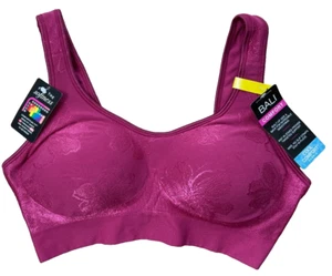 Bali Comfort Revolution Shaping Wirefree Bra, Berry Tropic Print, Medium - Picture 1 of 1