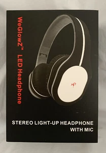 WeGlowz LED Kopfhörer A16-56 Stereo Light Up mit Mikrofon Neu - Bild 1 von 5