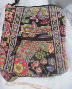 Borsa a tracolla Vera Bradley viola paisley trapuntata borsa hipster 10 x 11 - Foto 1 di 15