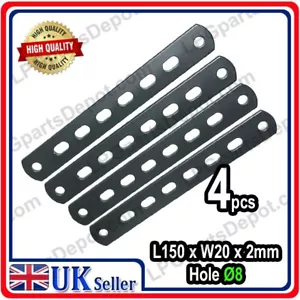 4x METAL flat bar with holes 150mm x 20mm Perforated Mounting Bracket holder - Picture 1 of 3