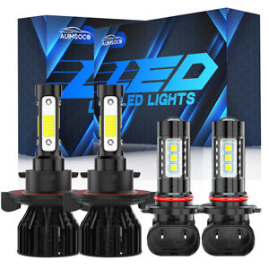 For Dodge Ram 1500 2500 3500 2006 2007 2008 - LED Fog Light Bulbs Kit Headlights