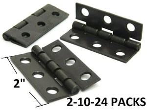 2-10-24! 180° Max Lid or Cabinet Stop 2" Black Wooden Chest Jewelry Box Hinge HF - Picture 1 of 5