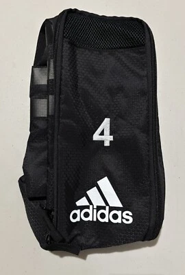 Adidas Stadium Team Shoe Bag w/ 2" White Embroidered Numbers - New - Image 1 of 3