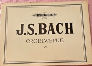 J.S. Bach ORGELWERKE -VI Edition Peters No 245 - Picture 1 of 3