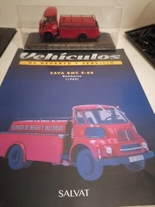 Camion Sava BMC S-66 / Bomberos de Teruel, año 1962. IXO - SALVAT (Escala 1/43) - Imagen 1 de 3