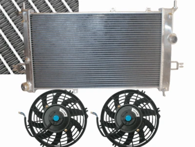 pour OPEL Astra G MK4 Z20LET GSI SRI Turbo Aluminium Radiateur+Fans - Immagine 1 di 4
