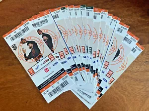 Vin Scully 2016 LAST GAME CALLED ~ FULL TICKET ~ 10/02/2016 Los Angeles Dodgers - Picture 1 of 1