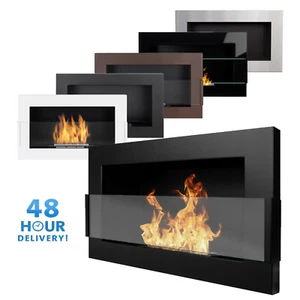 Bio Ethanol Fireplace Biofire Wall Fire Modern Professional 650 x 400 GLASS - Picture 1 of 48