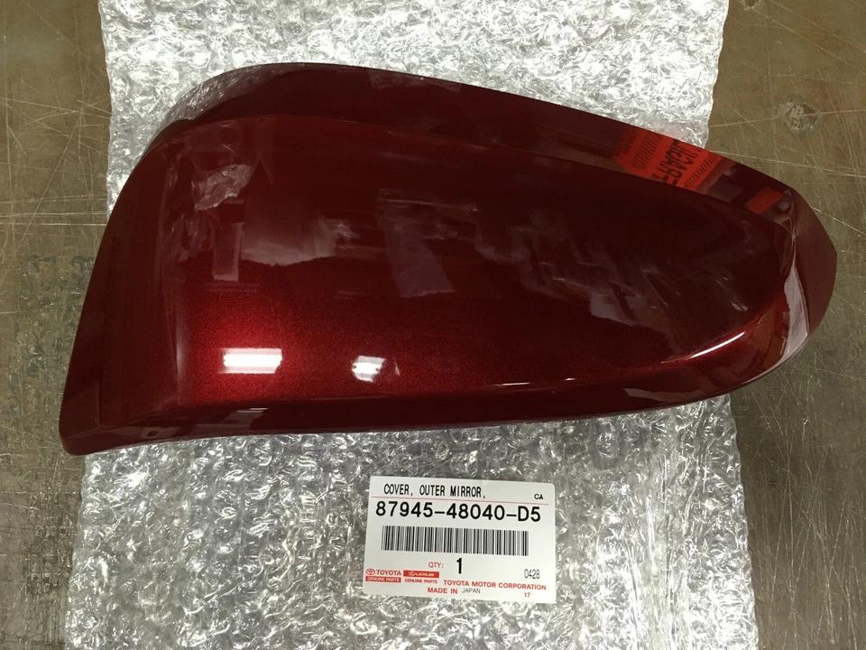 КРЫШКА НАРУЖНОГО ЗЕРКАЛА TOYOTA RAV4/HV ПОДХОДИТ ДЛЯ СТОРОНЫ ВОДИТЕЛЯ 2017–2018 ГОДОВ 3T3 РУБИНОВО-КРАСНЫЙ ЖЕМЧУГ - Изображение 1 из 1