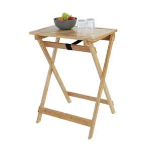 Klappbarer Tisch aus Bambus LUGO mit Schneidebrett, 2in1, WENKO - Bild 1 von 5