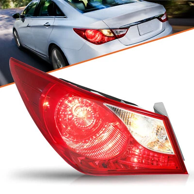 Driver Left Tail Light For 2011-2014 Hyundai Sonata Outer Side Mounted Halogen - Image 1 of 4