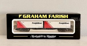 Graham Farish N 373-450A BR Freightliner 63ft 2x 30’ Container Drehgestellwagen - Bild 1 von 4