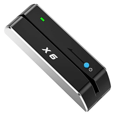 X6 BT Bluetooth Magnetischer VIP Kartenleser Schreiber USB 3 Spuren Swipe Encoder [U... - Bild 1 von 4