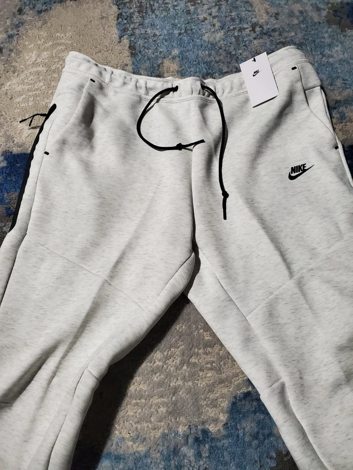 Nike Tech Fleece Birch Heather White Joggers Sweatpants Mens Sz XXL* HV0959-051