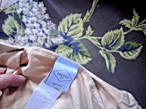 Funda nórdica Frette 1860 Queen beige salvaje con tubería gris ropa de cama de lujo - Imagen 1 de 6
